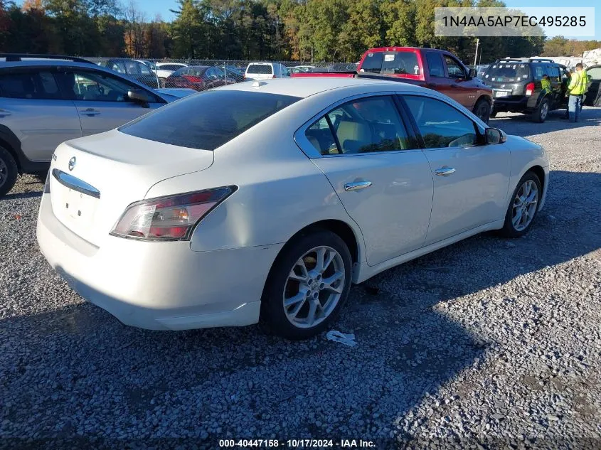 2014 Nissan Maxima 3.5 Sv VIN: 1N4AA5AP7EC495285 Lot: 40447158