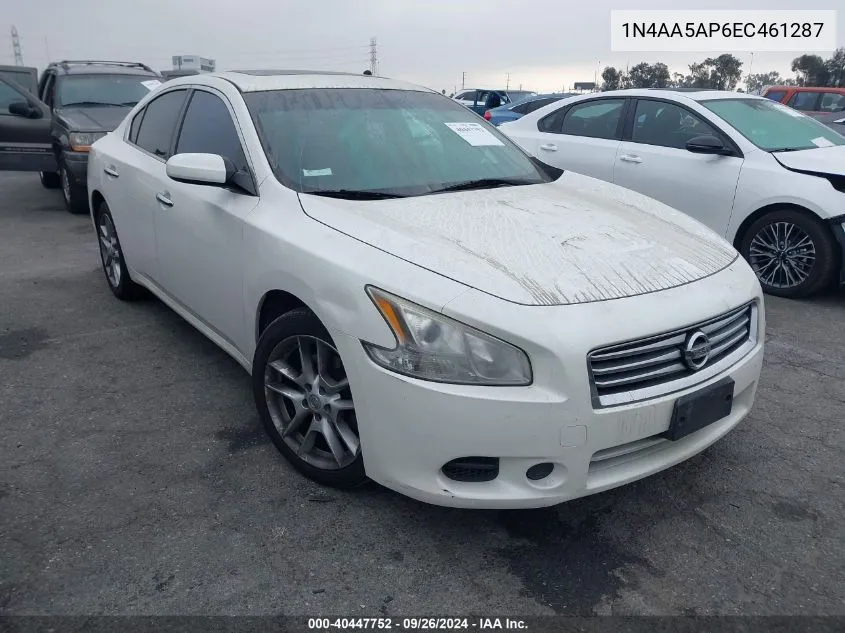 2014 Nissan Maxima S/Sv VIN: 1N4AA5AP6EC461287 Lot: 40447752