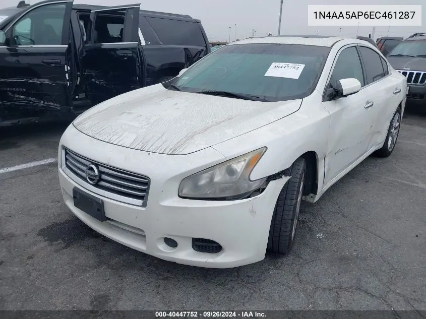 2014 Nissan Maxima S/Sv VIN: 1N4AA5AP6EC461287 Lot: 40447752