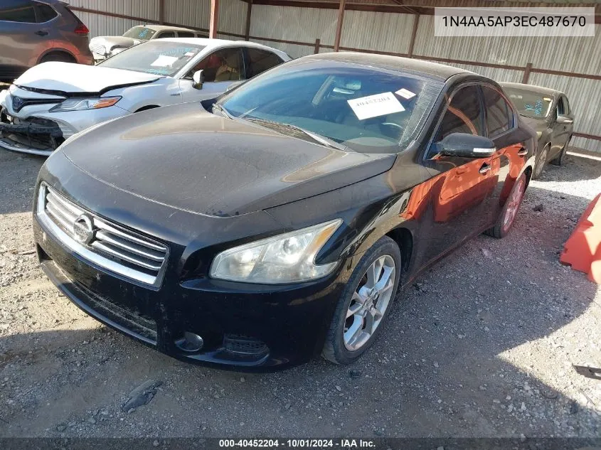 1N4AA5AP3EC487670 2014 Nissan Maxima S/Sv