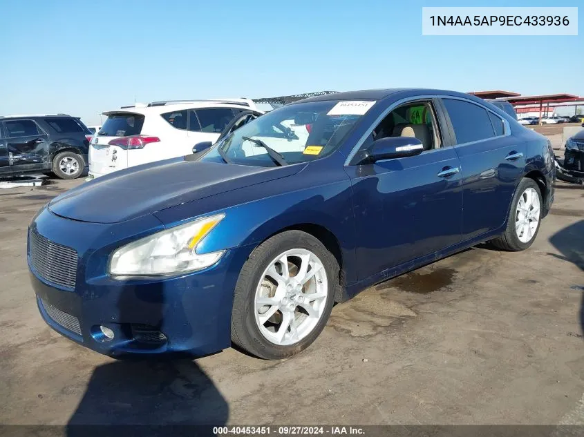 2014 Nissan Maxima 3.5 Sv VIN: 1N4AA5AP9EC433936 Lot: 40453451