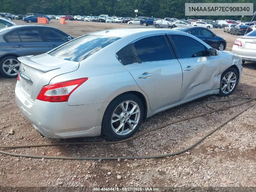 2014 Nissan Maxima 3.5 Sv VIN: 1N4AA5AP7EC908340 Lot: 40454479