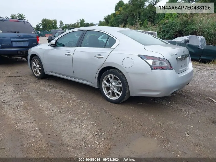 2014 Nissan Maxima 3.5 Sv VIN: 1N4AA5AP7EC488126 Lot: 40459015