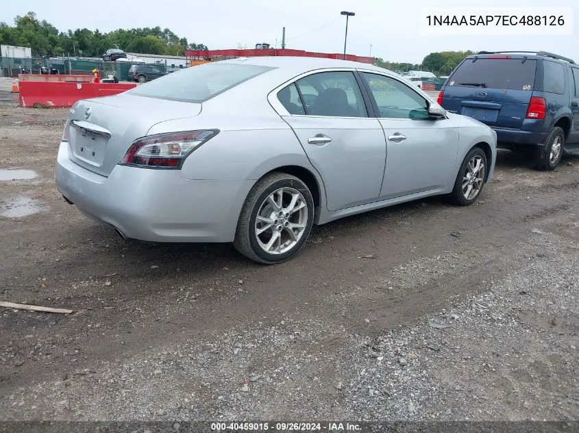 2014 Nissan Maxima 3.5 Sv VIN: 1N4AA5AP7EC488126 Lot: 40459015