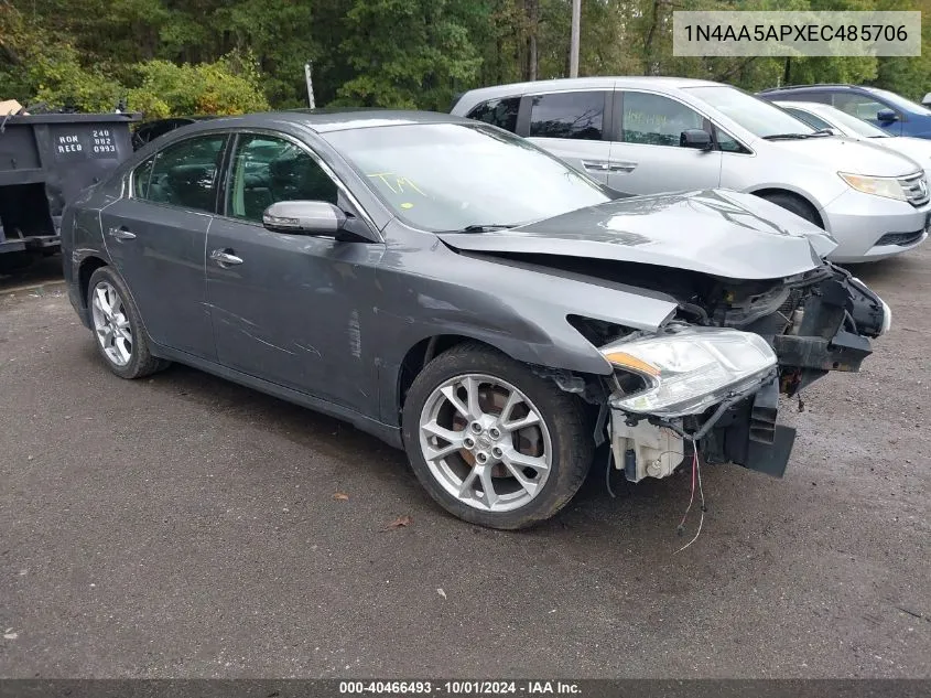 2014 Nissan Maxima 3.5 Sv VIN: 1N4AA5APXEC485706 Lot: 40466493