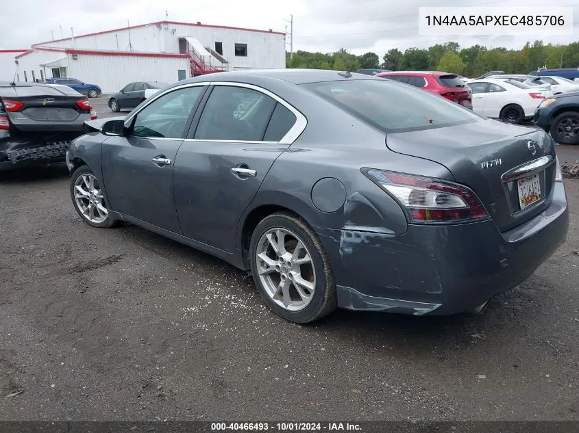 2014 Nissan Maxima 3.5 Sv VIN: 1N4AA5APXEC485706 Lot: 40466493