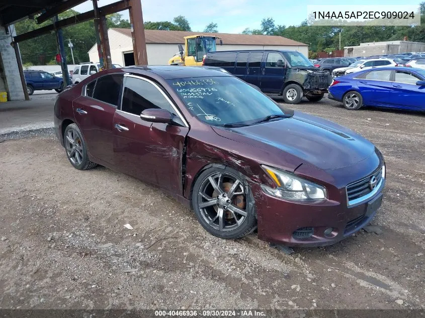 2014 Nissan Maxima S/Sv VIN: 1N4AA5AP2EC909024 Lot: 40466936