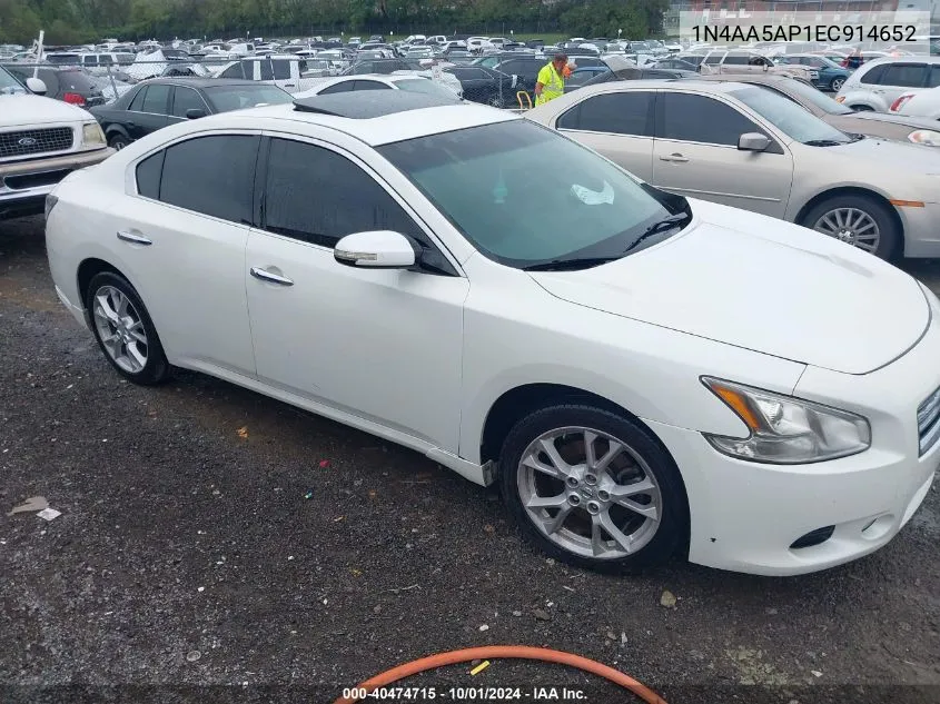 1N4AA5AP1EC914652 2014 Nissan Maxima 3.5 Sv