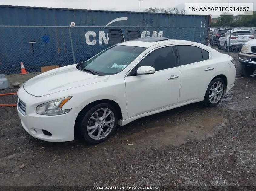 1N4AA5AP1EC914652 2014 Nissan Maxima 3.5 Sv