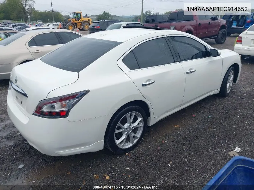 1N4AA5AP1EC914652 2014 Nissan Maxima 3.5 Sv