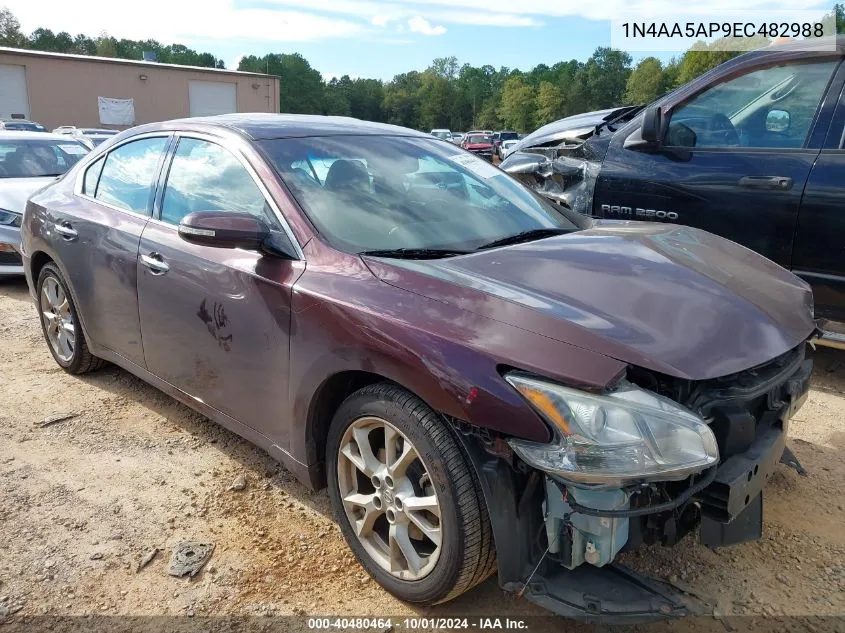 1N4AA5AP9EC482988 2014 Nissan Maxima 3.5 Sv