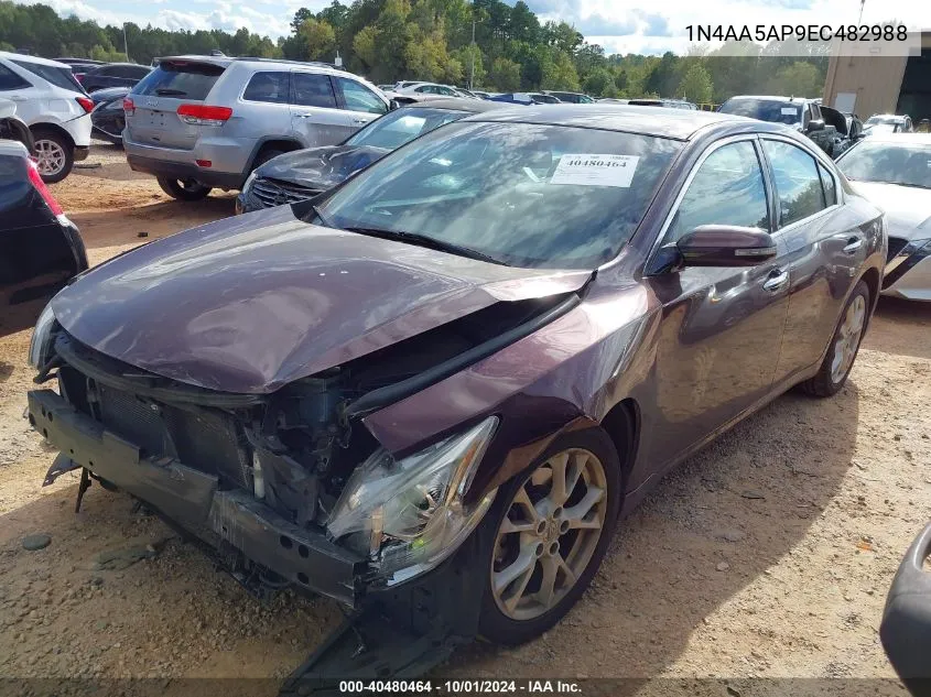 1N4AA5AP9EC482988 2014 Nissan Maxima 3.5 Sv