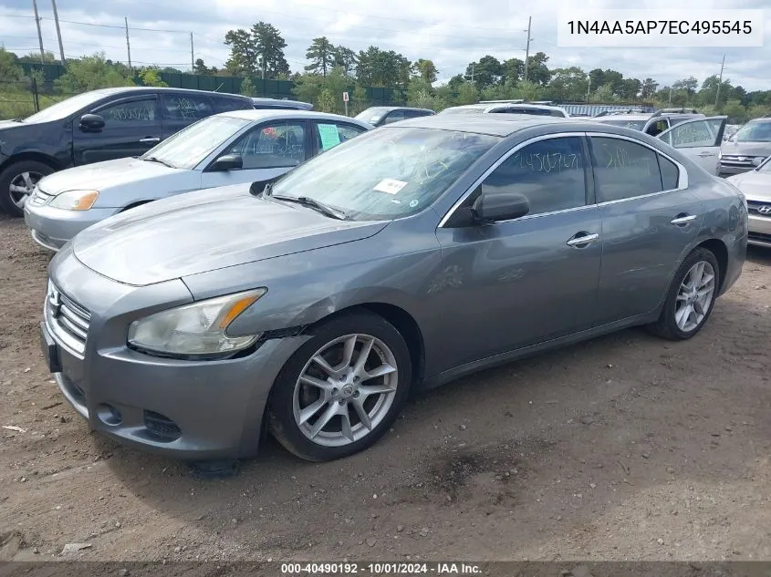 2014 Nissan Maxima 3.5 S/3.5 Sv VIN: 1N4AA5AP7EC495545 Lot: 40490192