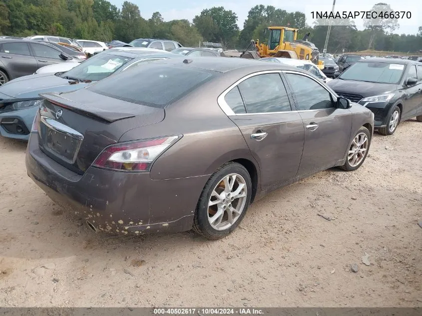 2014 Nissan Maxima 3.5 Sv VIN: 1N4AA5AP7EC466370 Lot: 40502617