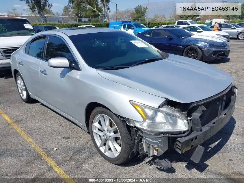 2014 Nissan Maxima 3.5 S/3.5 Sv VIN: 1N4AA5AP1EC453145 Lot: 40510393