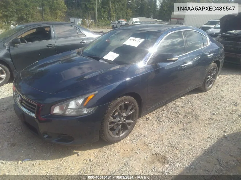 2014 Nissan Maxima 3.5 S VIN: 1N4AA5APXEC486547 Lot: 40515181