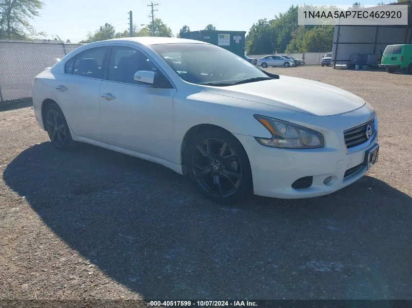 2014 Nissan Maxima 3.5 S/3.5 Sv VIN: 1N4AA5AP7EC462920 Lot: 40517599