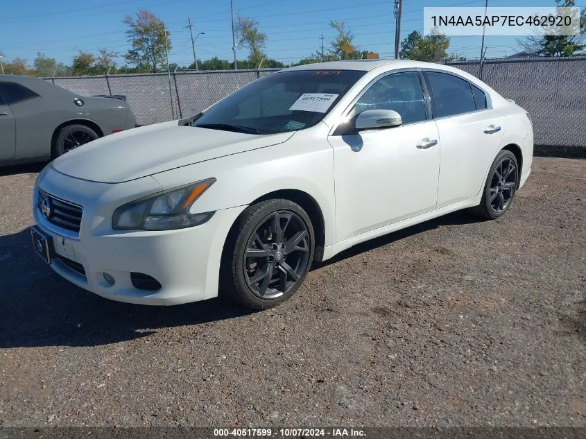 2014 Nissan Maxima 3.5 S/3.5 Sv VIN: 1N4AA5AP7EC462920 Lot: 40517599