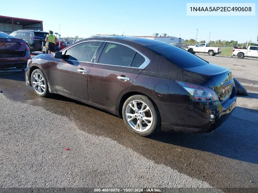 1N4AA5AP2EC490608 2014 Nissan Maxima 3.5 S