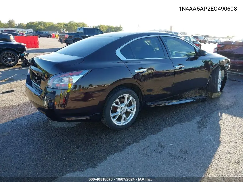 1N4AA5AP2EC490608 2014 Nissan Maxima 3.5 S