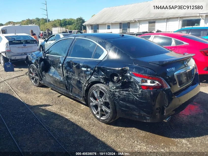 2014 Nissan Maxima 3.5 Sv VIN: 1N4AA5AP3EC912580 Lot: 40538076