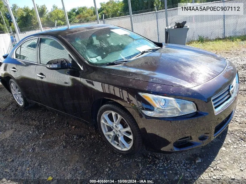 2014 Nissan Maxima 3.5 Sv VIN: 1N4AA5AP0EC907112 Lot: 40550134