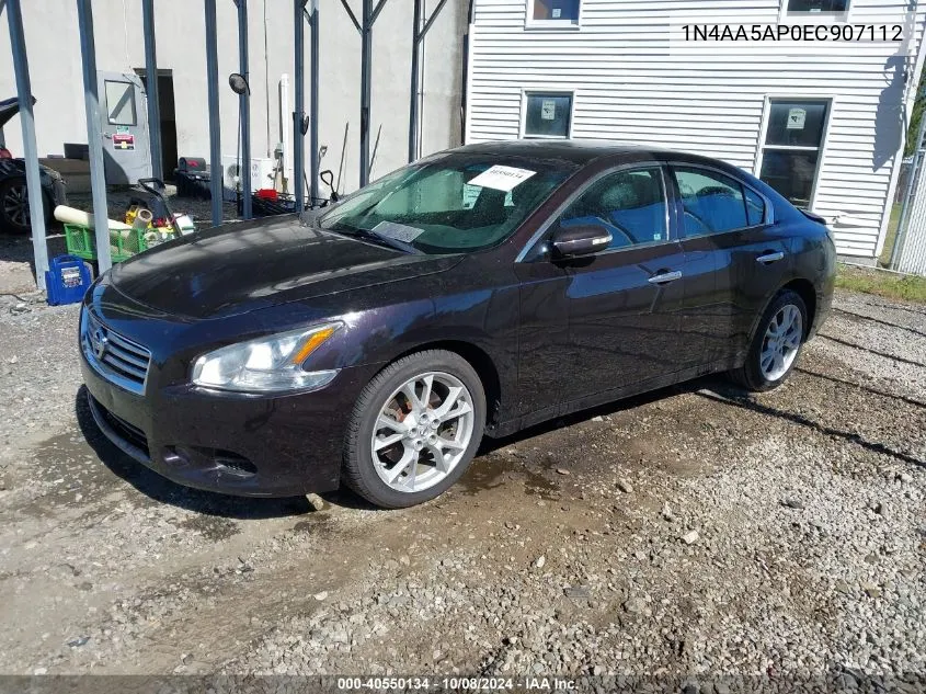 2014 Nissan Maxima 3.5 Sv VIN: 1N4AA5AP0EC907112 Lot: 40550134