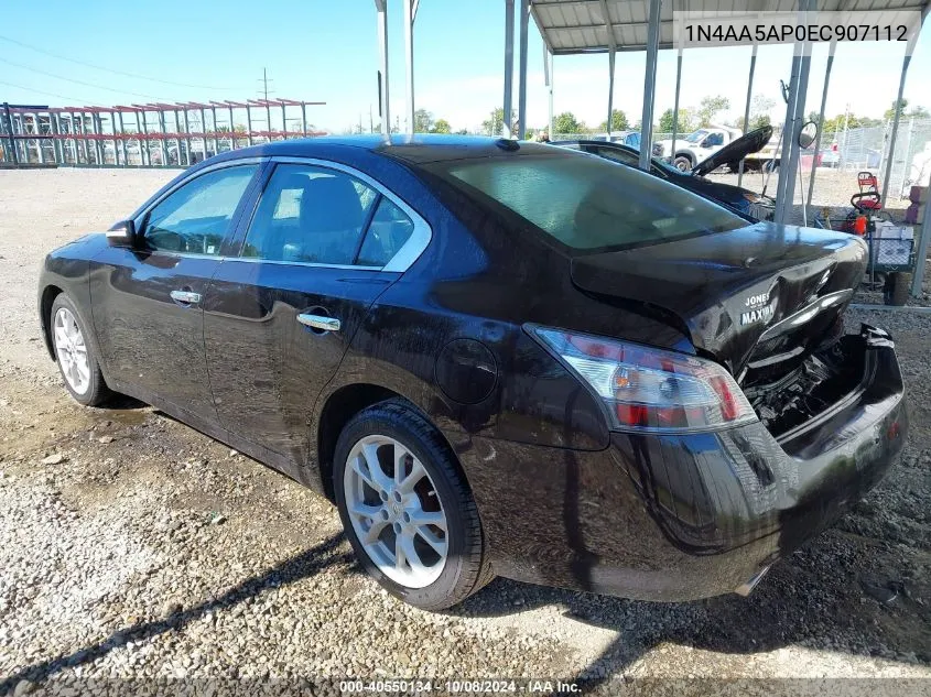 2014 Nissan Maxima 3.5 Sv VIN: 1N4AA5AP0EC907112 Lot: 40550134