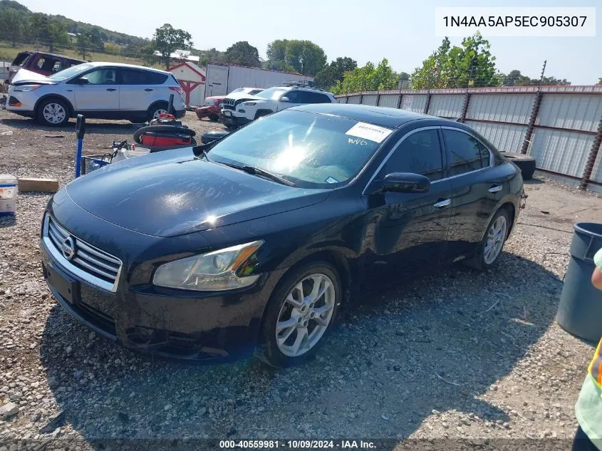 2014 Nissan Maxima 3.5 S VIN: 1N4AA5AP5EC905307 Lot: 40559981