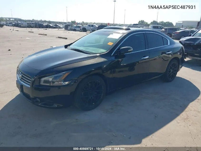 2014 Nissan Maxima 3.5 Sv VIN: 1N4AA5AP5EC487931 Lot: 40569721