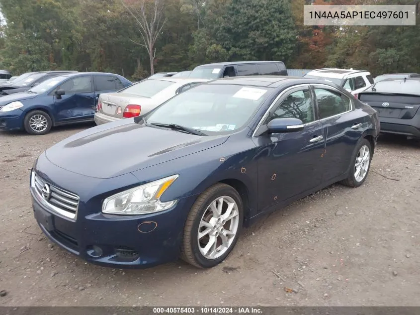 2014 Nissan Maxima 3.5 Sv VIN: 1N4AA5AP1EC497601 Lot: 40575403