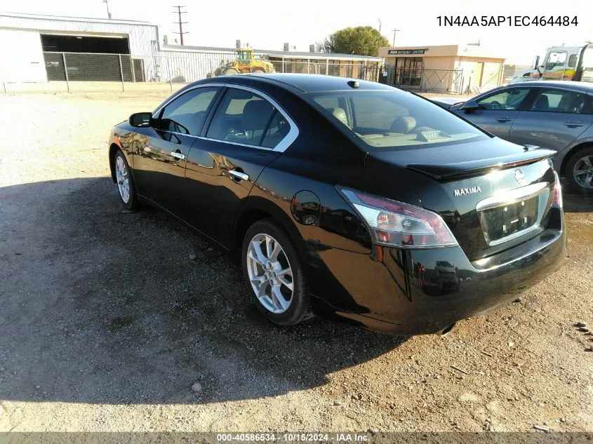 2014 Nissan Maxima 3.5 Sv VIN: 1N4AA5AP1EC464484 Lot: 40586534