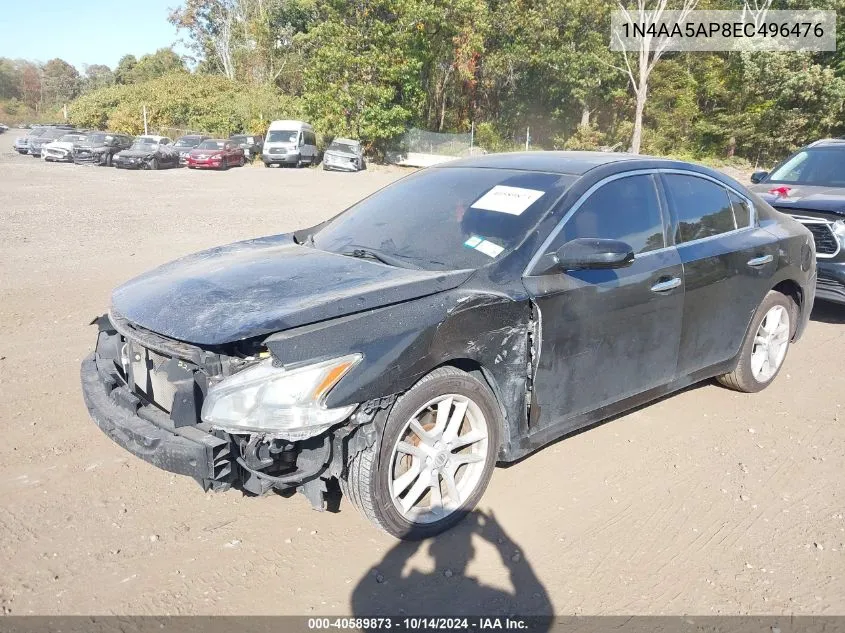 2014 Nissan Maxima 3.5 S/3.5 Sv VIN: 1N4AA5AP8EC496476 Lot: 40589873