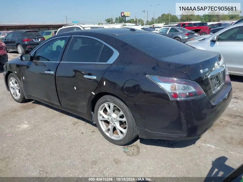 1N4AA5AP7EC905681 2014 Nissan Maxima 3.5 Sv