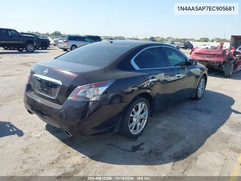 1N4AA5AP7EC905681 2014 Nissan Maxima 3.5 Sv