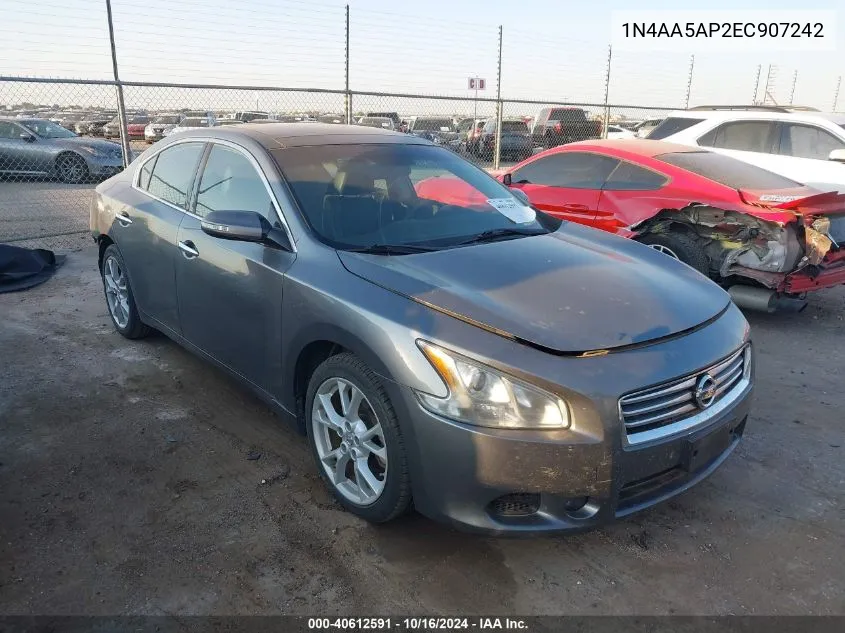 2014 Nissan Maxima 3.5 Sv VIN: 1N4AA5AP2EC907242 Lot: 40612591