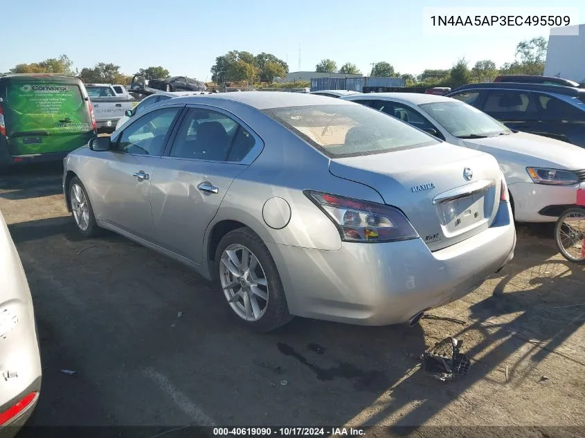 2014 Nissan Maxima S/Sv VIN: 1N4AA5AP3EC495509 Lot: 40619090