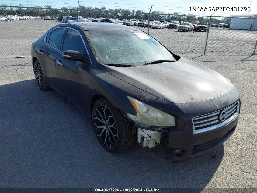 2014 Nissan Maxima 3.5 Sv VIN: 1N4AA5AP7EC431795 Lot: 40627226