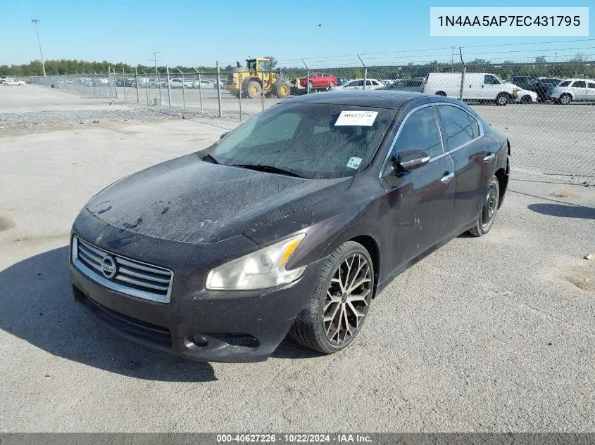 2014 Nissan Maxima 3.5 Sv VIN: 1N4AA5AP7EC431795 Lot: 40627226