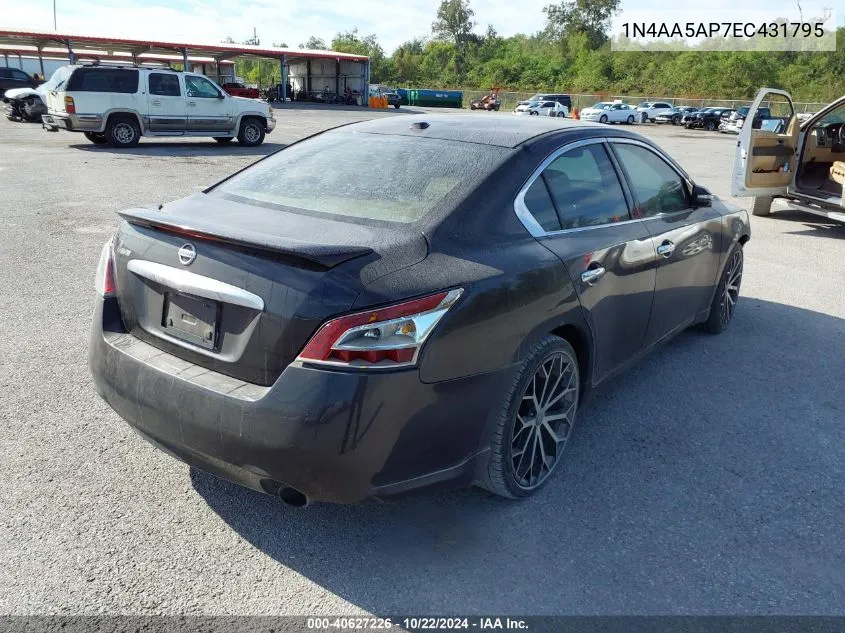 2014 Nissan Maxima 3.5 Sv VIN: 1N4AA5AP7EC431795 Lot: 40627226