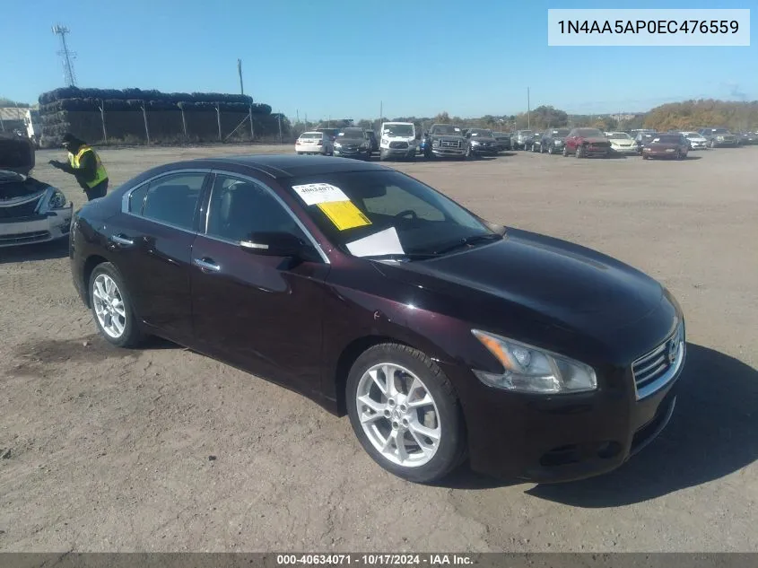 2014 Nissan Maxima 3.5 Sv VIN: 1N4AA5AP0EC476559 Lot: 40634071