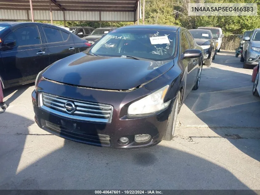 2014 Nissan Maxima 3.5 S/3.5 Sv VIN: 1N4AA5AP5EC466383 Lot: 40647601