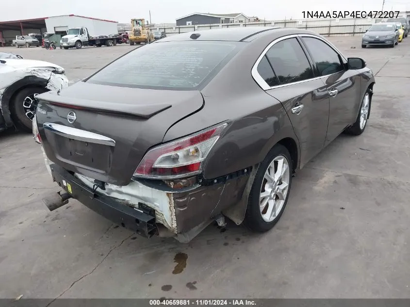 2014 Nissan Maxima 3.5 Sv VIN: 1N4AA5AP4EC472207 Lot: 40659881