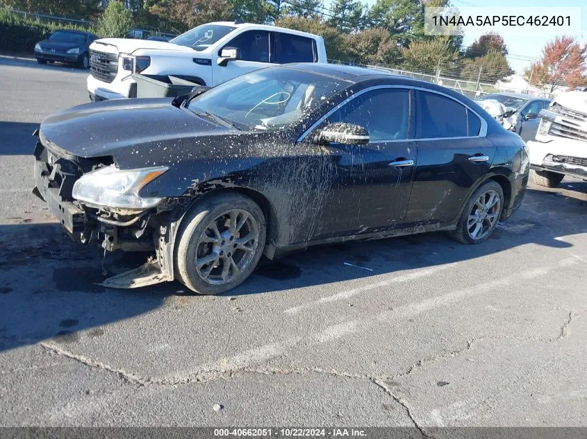 2014 Nissan Maxima 3.5 Sv VIN: 1N4AA5AP5EC462401 Lot: 40662051