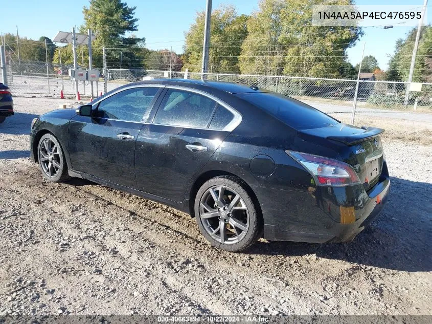 2014 Nissan Maxima 3.5 Sv VIN: 1N4AA5AP4EC476595 Lot: 40663894