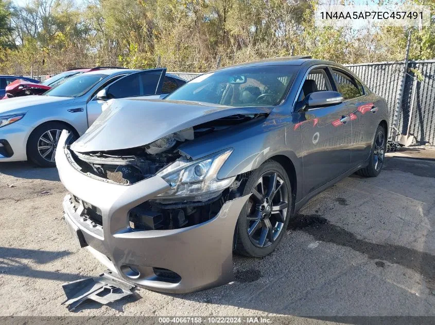 2014 Nissan Maxima 3.5 Sv VIN: 1N4AA5AP7EC457491 Lot: 40667158