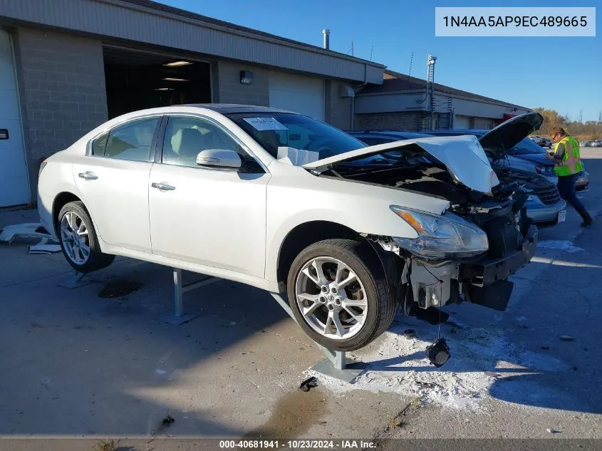 2014 Nissan Maxima 3.5 S/3.5 Sv VIN: 1N4AA5AP9EC489665 Lot: 40681941