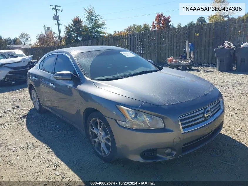 2014 Nissan Maxima 3.5 Sv VIN: 1N4AA5AP3EC434306 Lot: 40682574