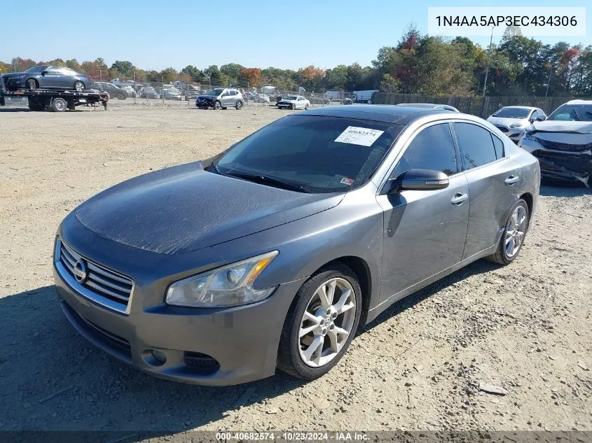 2014 Nissan Maxima 3.5 Sv VIN: 1N4AA5AP3EC434306 Lot: 40682574