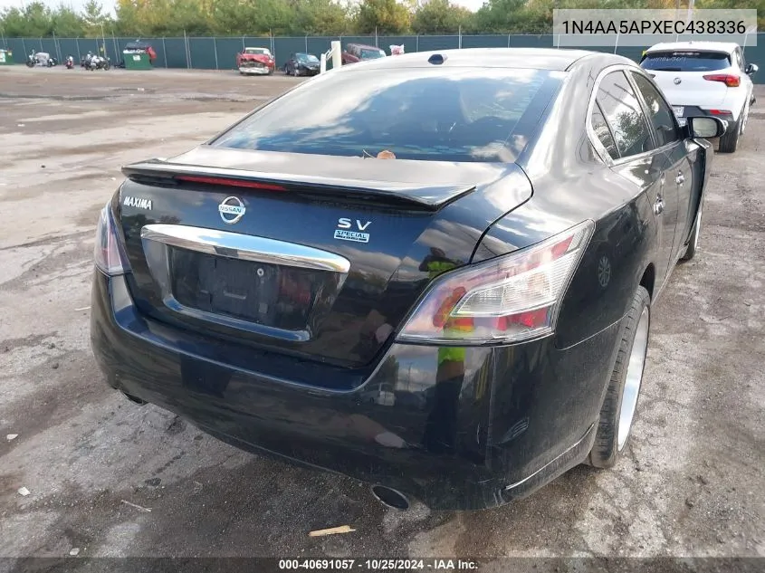 2014 Nissan Maxima 3.5 Sv VIN: 1N4AA5APXEC438336 Lot: 40691057